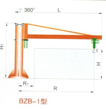BZB-1型柱式旋臂起重机