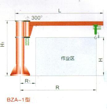 BZA-1型柱式旋臂起重机